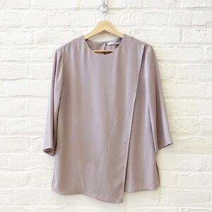 M.M. Lafluer || The Bourgeois Blouse in Rain Cloud Gray Small